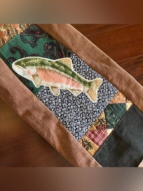 Trout Patchwork Corduroy Pants Quilt Cabin Camp Tour PHISH Festival YEMSG Sphere